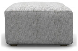 Heart of House Chloe Fabric Footstool - Silver